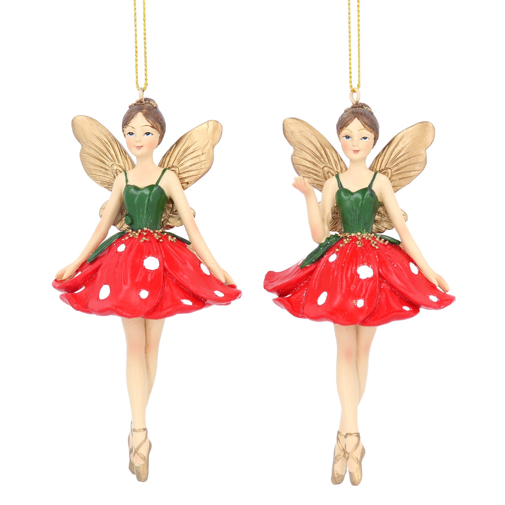 Christmas Toadstool Fairy Dec by Gisela Graham